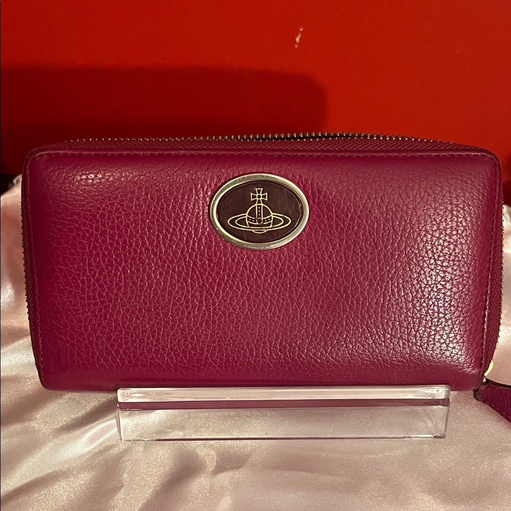 Vivienne Westwood Women's Purple - burgundy wallet excellent condition